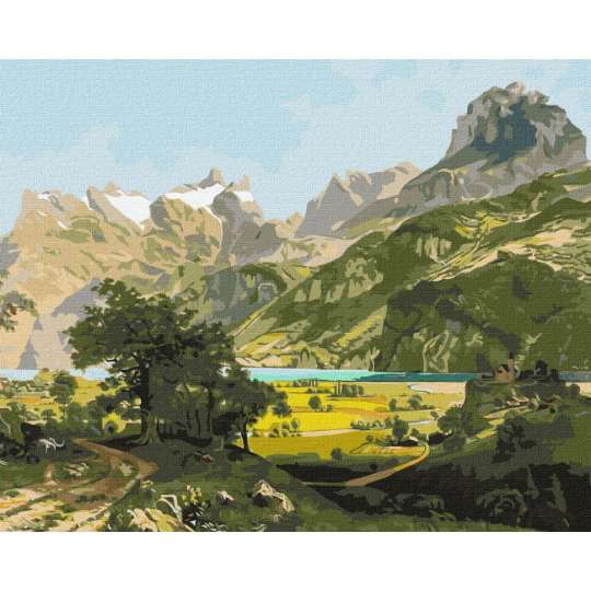 Картина по номерам "Волшебный пейзаж" ©ArtAlekhina Идейка KHO2875 40х50 см