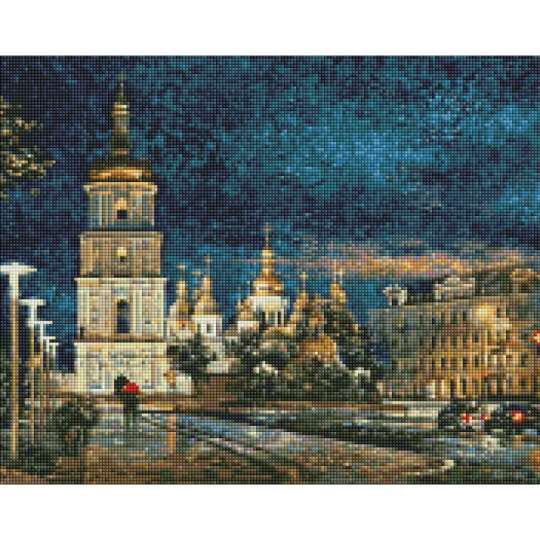 Алмазна мозаїка "Софійська площа" ©Сергій Брандт Ідейка AMO7349 40х50 см
