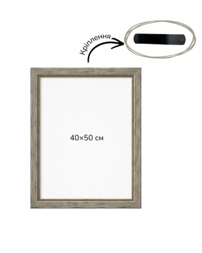 Багетна рамка (срібна, 2 см) 40х50