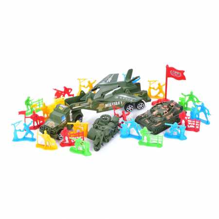 Игровой набор Солдатики Bambi 8899-49-50 с транспортом Вид 1