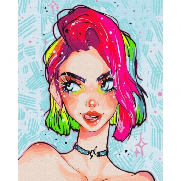 Картина по номерам "Леди Грандж"@nila_art_art Brushme BS53389 40х50 см