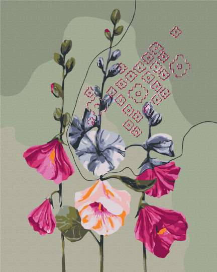 Мальви розцвіли © Катерина Савич