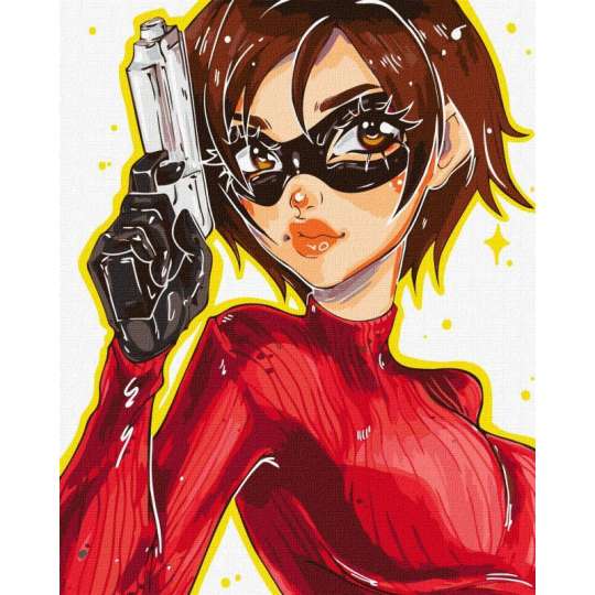 Картина по номерам "Девушка-агент" ©nila_art_art KHO2551 40х50 см Идейка