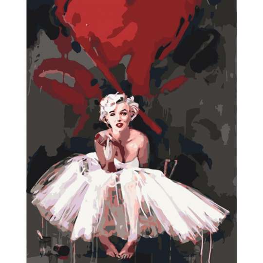 Картина за номерами без підрамника "Серце Мерілін" Art Craft  10004-ACNF 40х50 см