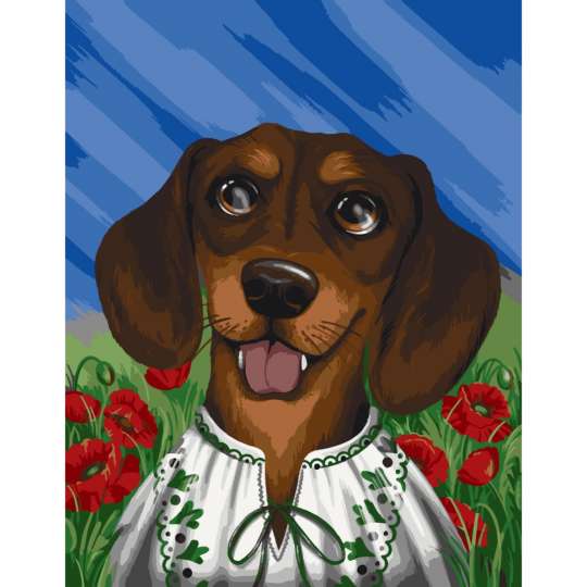 Картина по номерам без подрамника "Ушастый патриот" 11523-ACNF 40х50 см