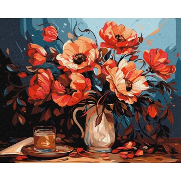 Картина по номерам "Красочные маки" ©art_selena_ua KHO5679, 40х50см                                               