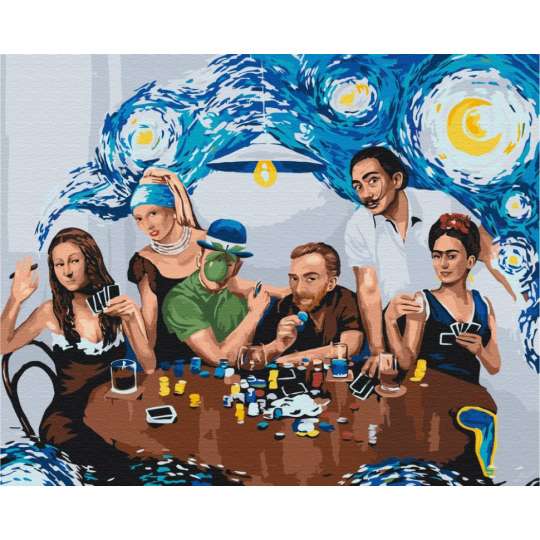 Картина по номерам "Друзья-шедевры" ©Viktoriya Kovalenko BS52761, 40х50 см 