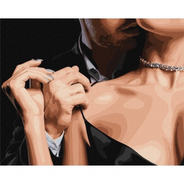 Картина по номерам "Нежное прикосновение" KHO8410, 40х50см