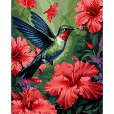 Картина по номерам "В райском саду" KHO6577 40х50 см        