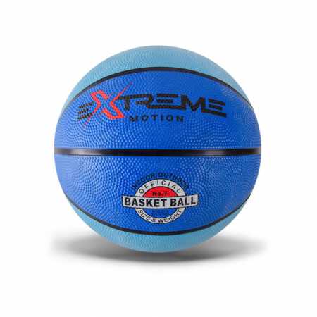 Мяч баскетбольный Extreme Motion BB1485 № 7, 520 грамм Голубой