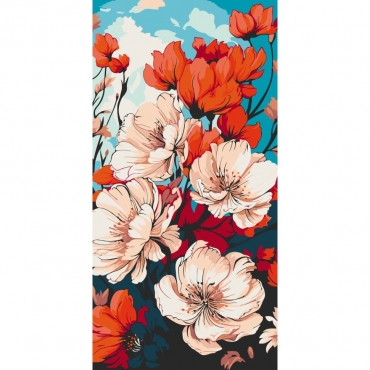 Картина по номерам "Весенний цвет" 13071-AC 40x80 см