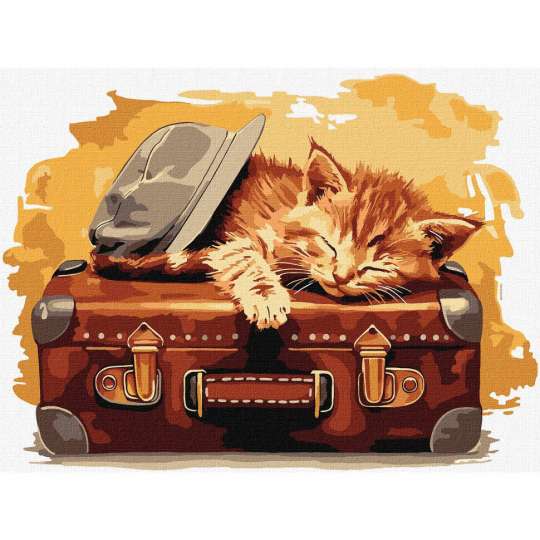 Картина по номерам "Готов к путешествию" KHO6613 30х40 см