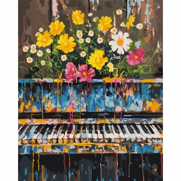 Картина по номерам "Экспрессия музыки" BS54046, 40x50 см