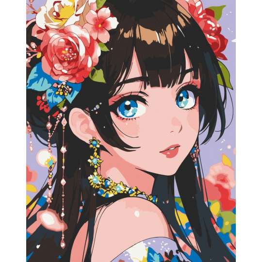 Картина по номерам "Голубоглазый цветок" 16103-AC 40х50 см