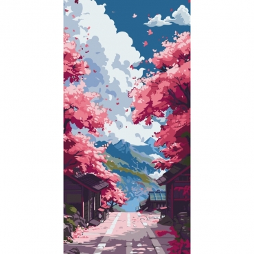 Картина по номерам "Весенний пейзаж" 11570-AC 40х80 см