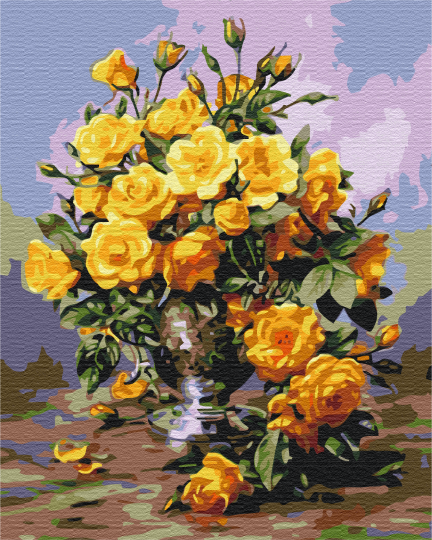 Букет жовтих троянд