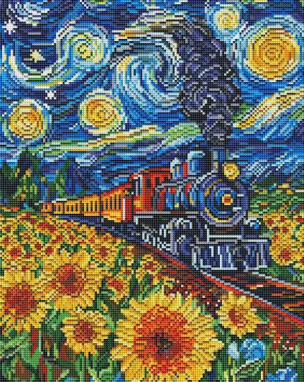 Потяг в соняхах