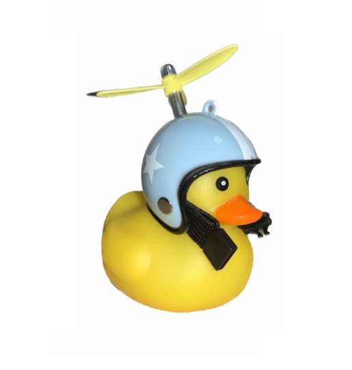Автомобильная утка с шлемом и креплением Funny Ducks Blue White 2 10042