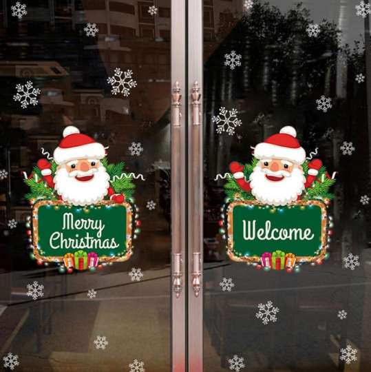 Набор новогодних наклеек на окно Happy New Year 2 13757 50х70 см 1 лист