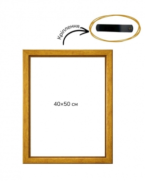 Багетна рамка (золота, 2 см) 40х50