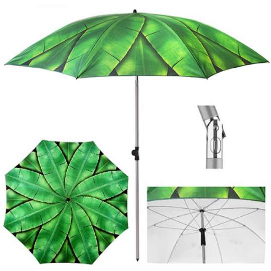 Зонт пляжный с наклоном Stenson Банановые листья MH-3371-1 2 м