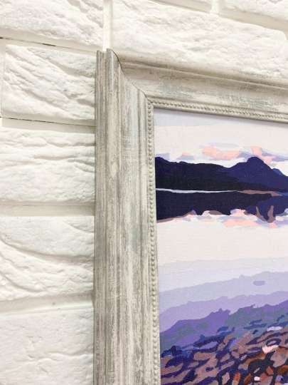 Багетна рамка (бароко в сріблі 4,5 см) 50х70